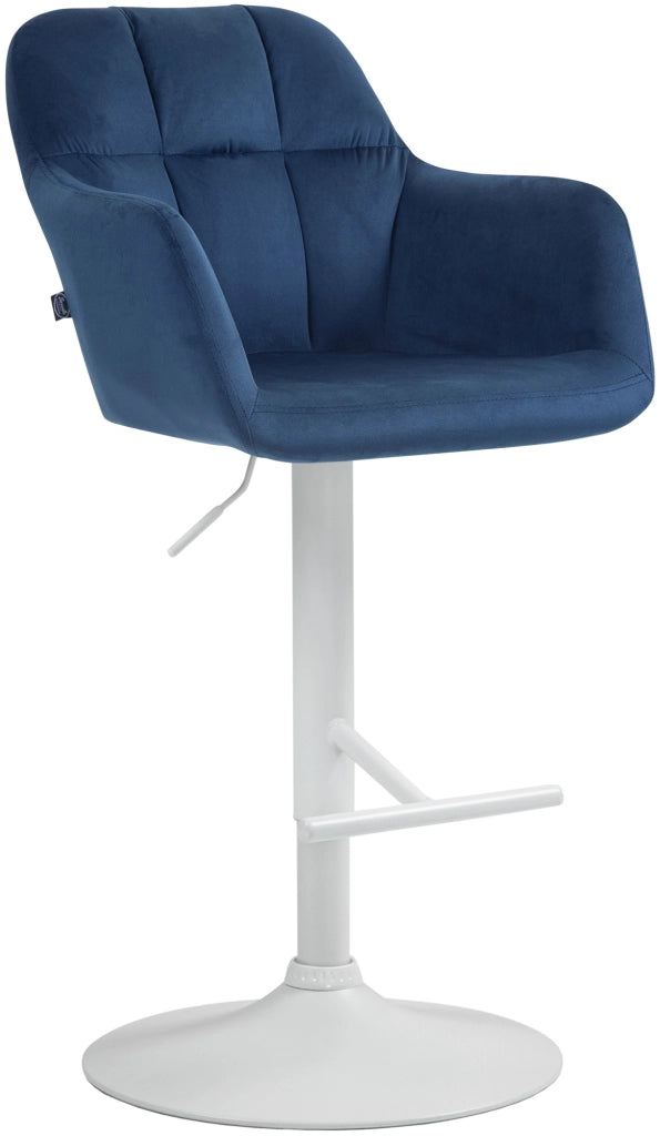 Barhocker Natoma Samt weiЯ