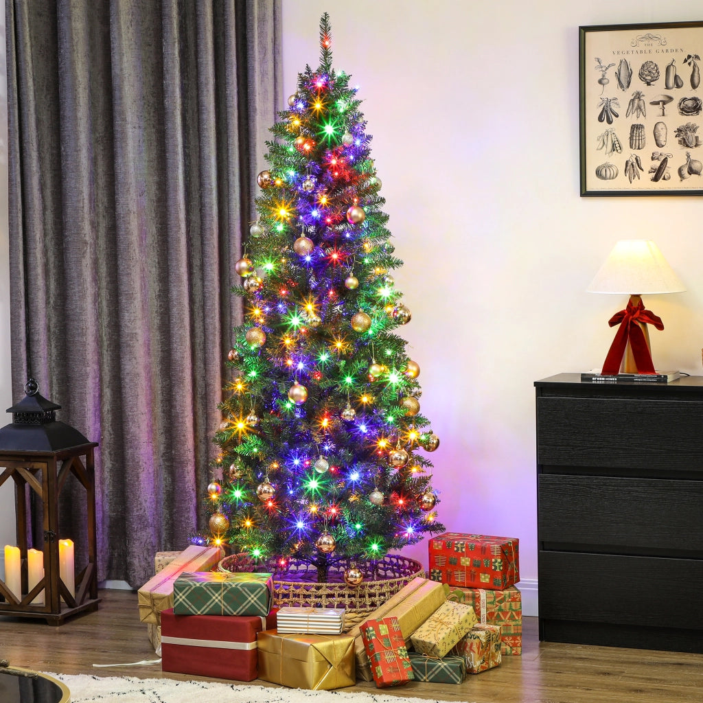 Albero di Natale Illuminato 180 cm con 250 Luci ¨C zephmum ¨C Bianche e Colorate