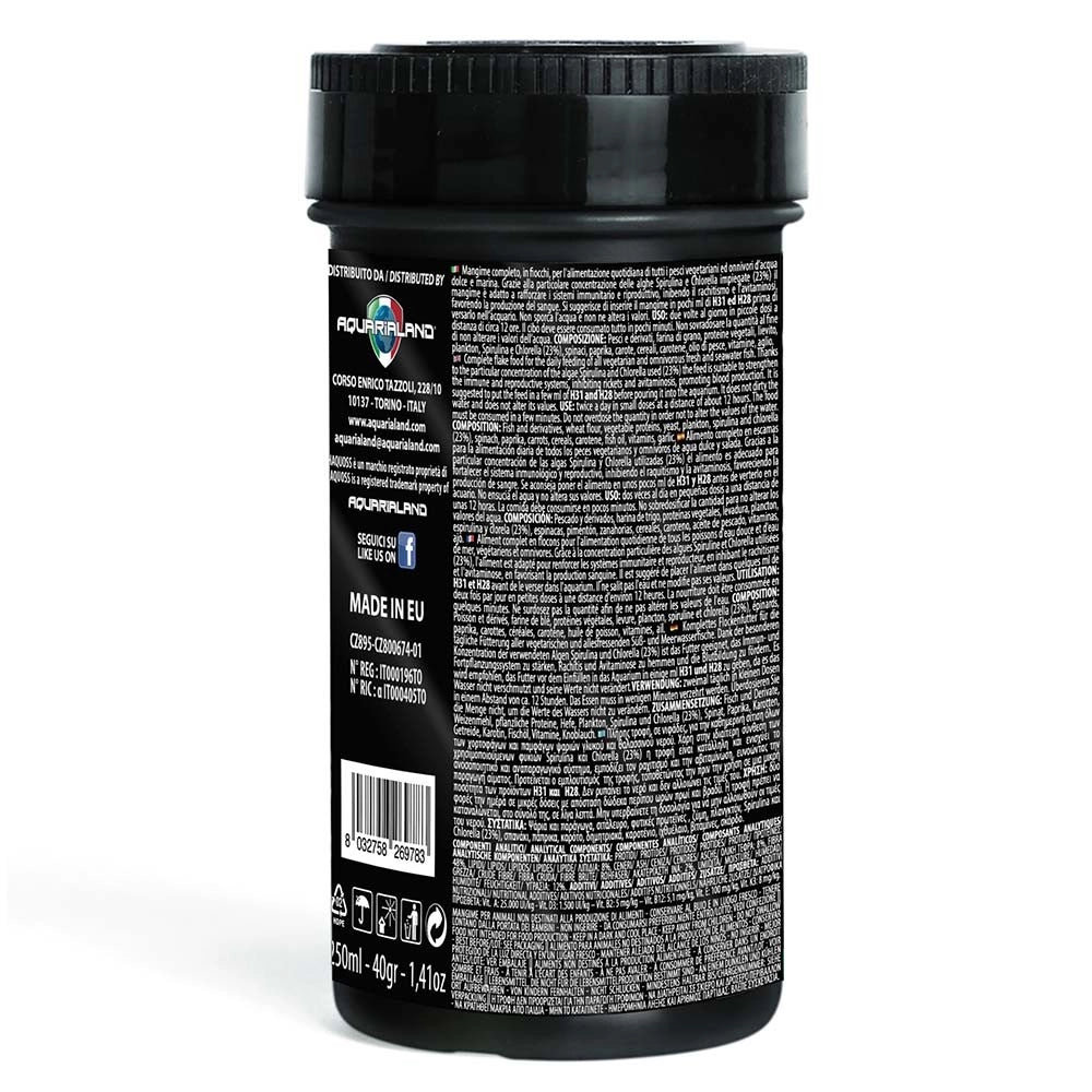 Haquoss Spirulina Flakes - mangime vegetale in fiocchi Formato: 250 ml
