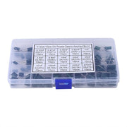 Kit di Assortimento di Capacitori - 150 pezzi - Capacitori 100V - 0,33nF a 470nF - Elettronica - Componenti - Per progetti DIY - Diversi valori capacitivi