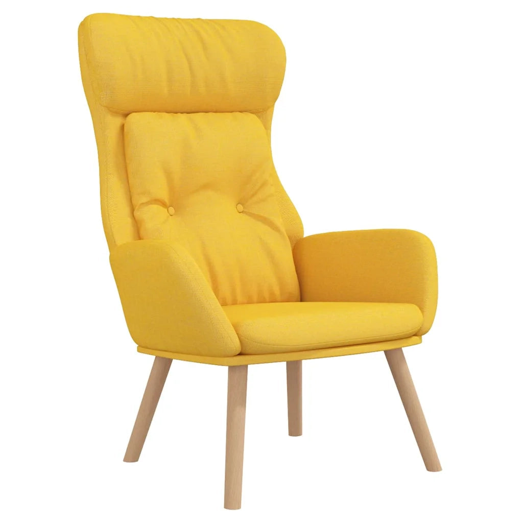 Divano Sedia-Poltrona Relax Giallo Senape in Tessuto 136903