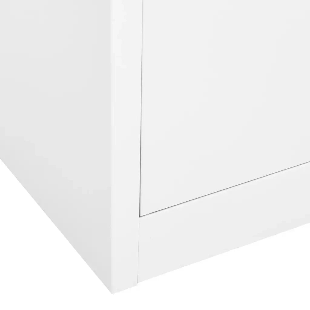 Armadio per Ufficio Bianco 90x40x180 cm in Acciaio cod mxl 37849