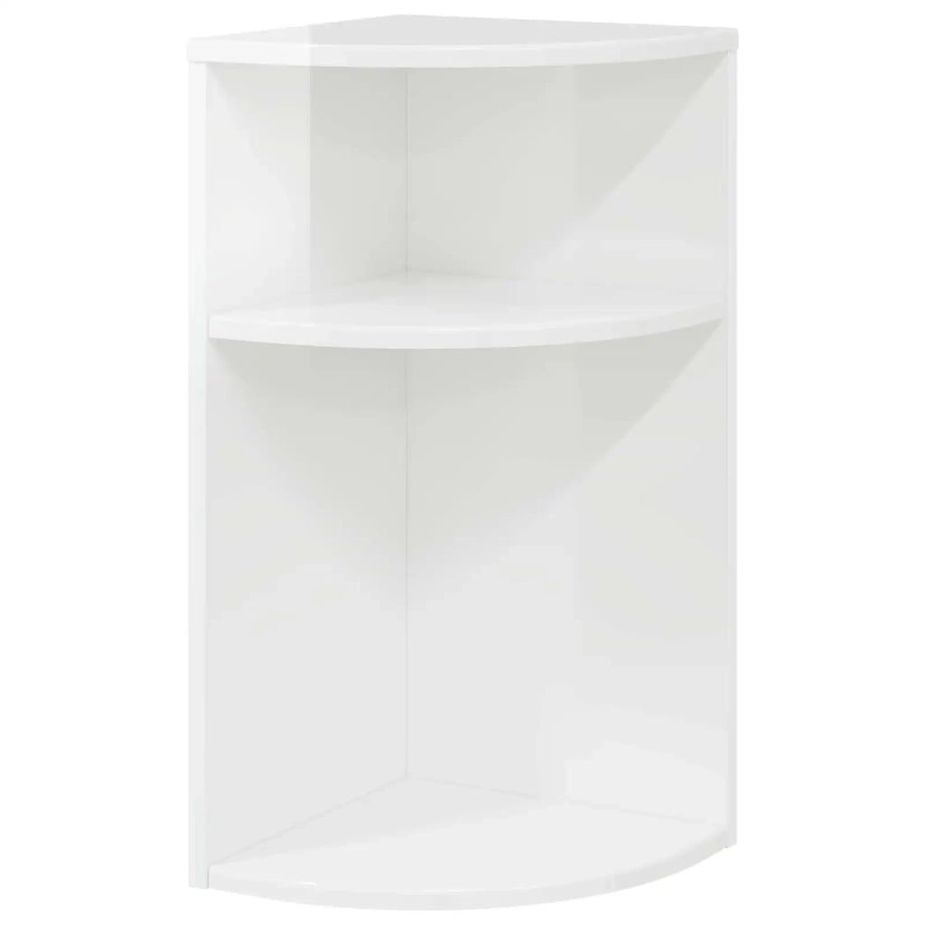 Tavolino Bianco Lucido 29,6 x 29,6 x 60 cm Legno multistrato 891124