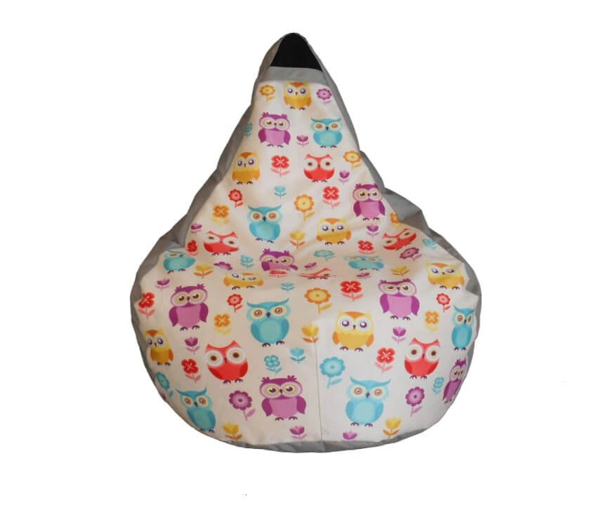 Poltrona a Sacco Pouf in Poliestere Design Gufetto Avalli