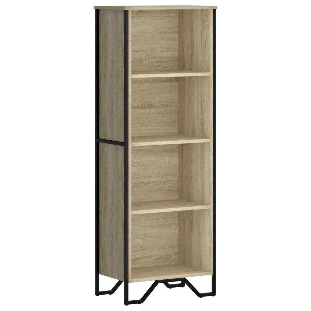 Libreria-Scaffale per Libri-Mobile di Stoccaggio Rovere Sonoma 50x31x137,5 cm in Truciolato