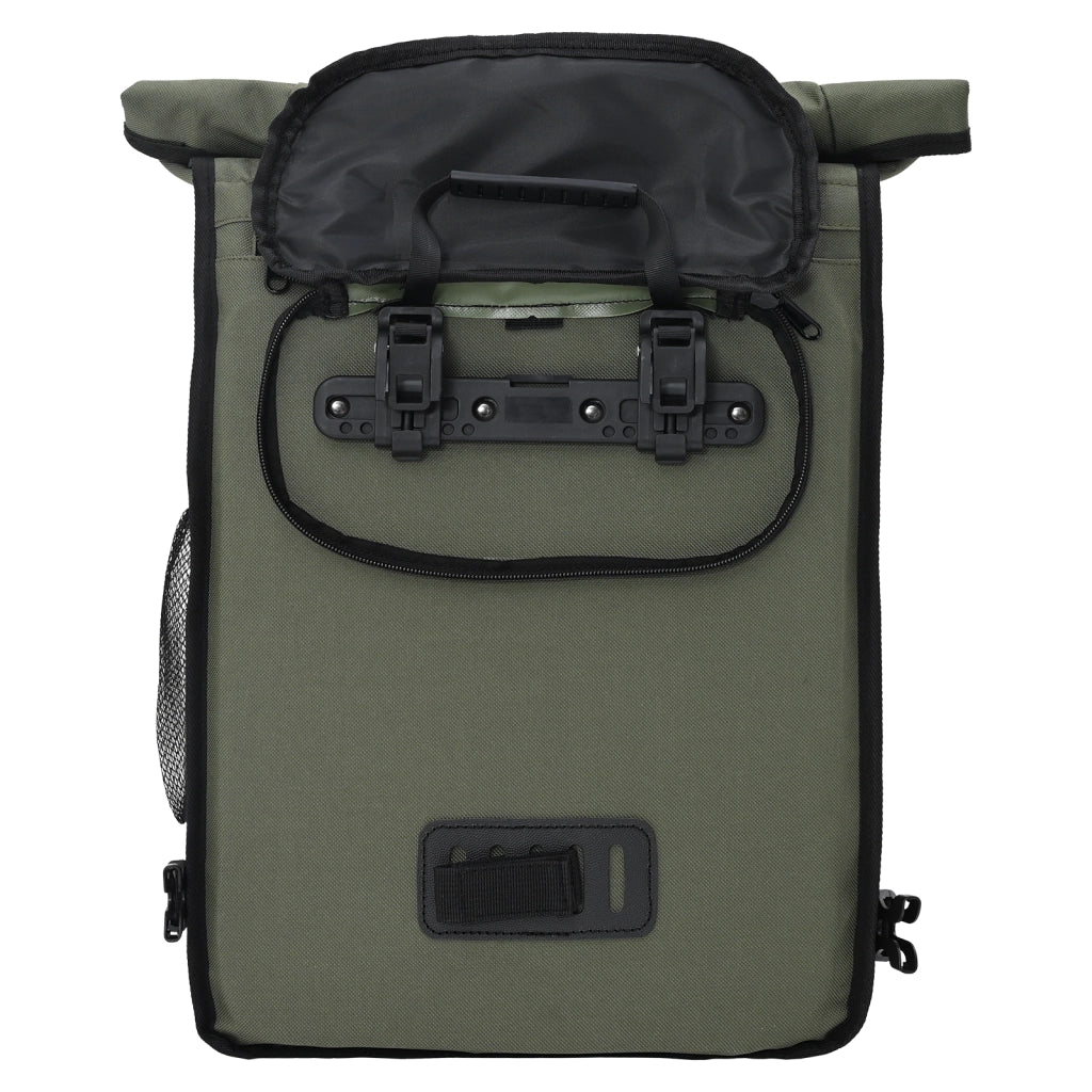 Borsa da Bici per Portapacchi 20 L Verde Oliva 31x13x58 cm