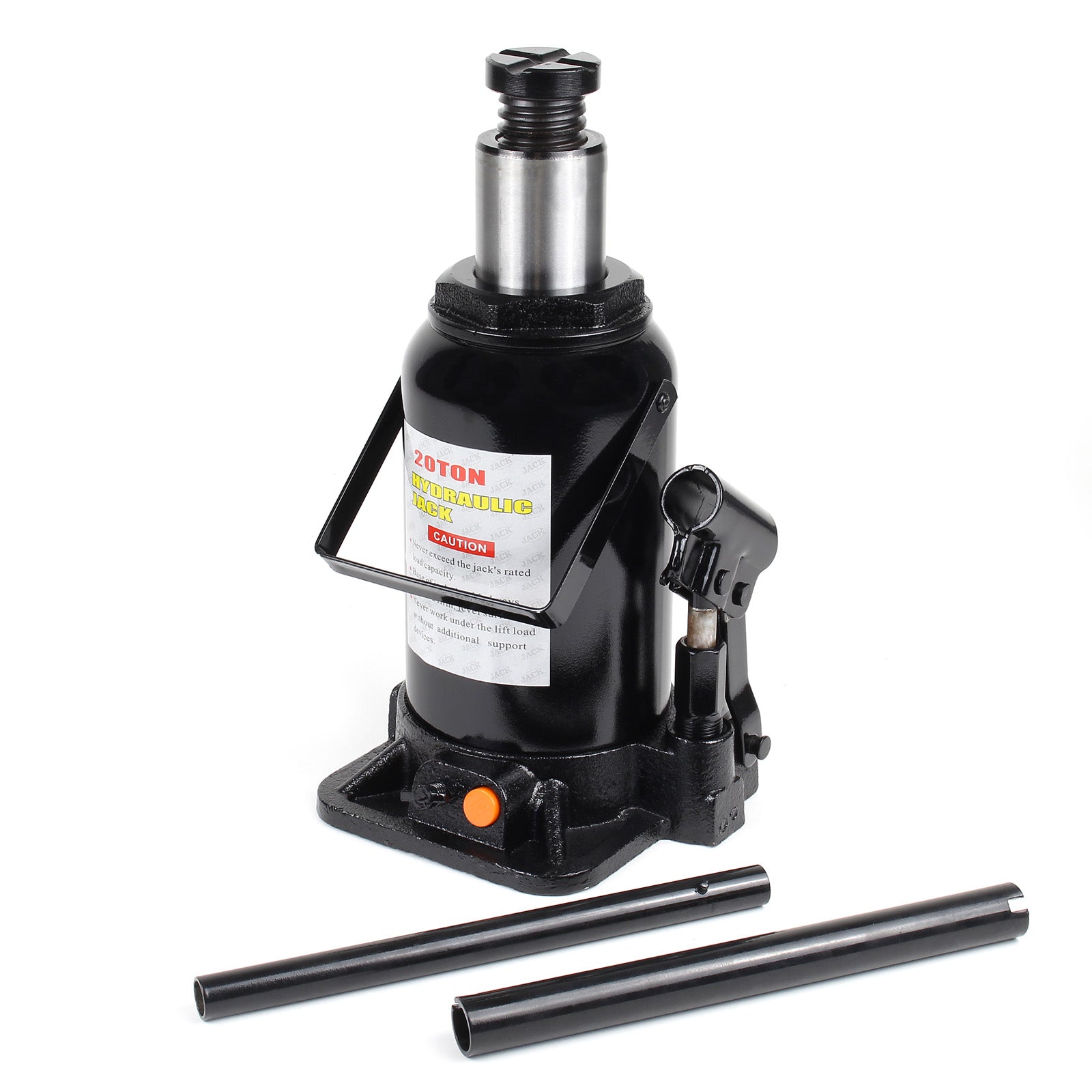 Cric a bottiglia da 20 t abbassamento lento 244-449 mm Martinetto idraulico