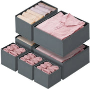 Organizzatore di cassetti 7 pezzi per armadio - Sistema di organizzazione di cassetti Opacchiabile per organizzatore di abbigliamento Syste di organizzazione per camera da letto, vestiti per bambini, calze, intimo