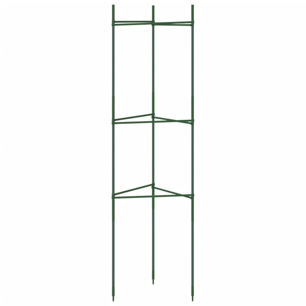 Set di 6 gabbie multifunzionali regolabili per pomodori 32 x 29 x 116 cm acciaio verde 02_0055596
