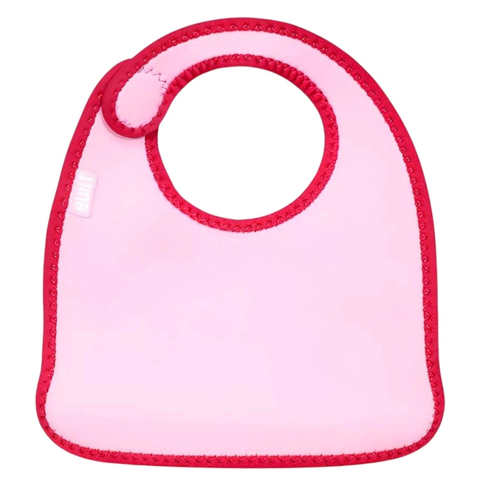 Set di 2 bavaglini in neoprene con motivo a pois e chiusura in scratch Rosso Built