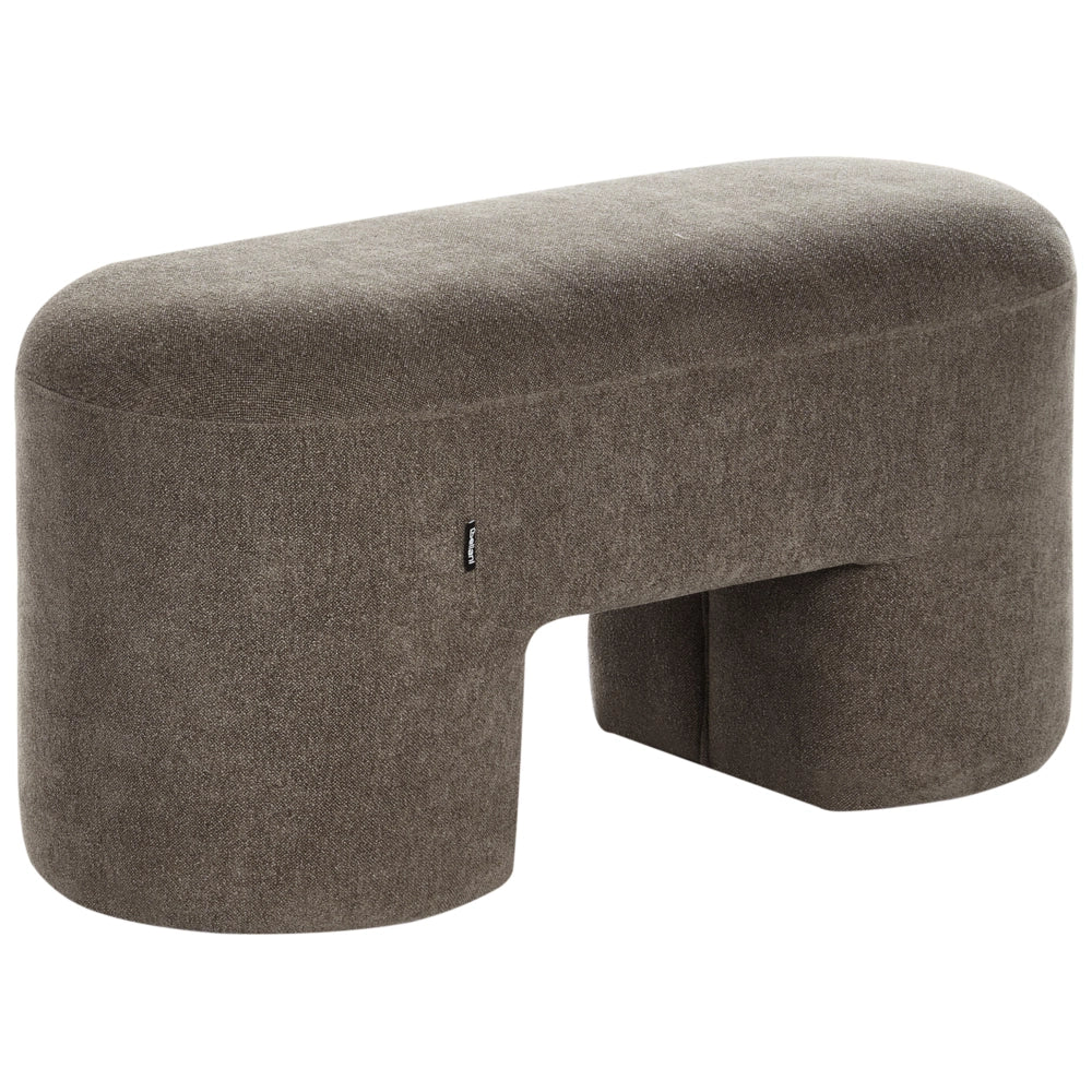 Panchina Marrone Boucle da salotto o camera da letto con gambe larghe in stile moderno