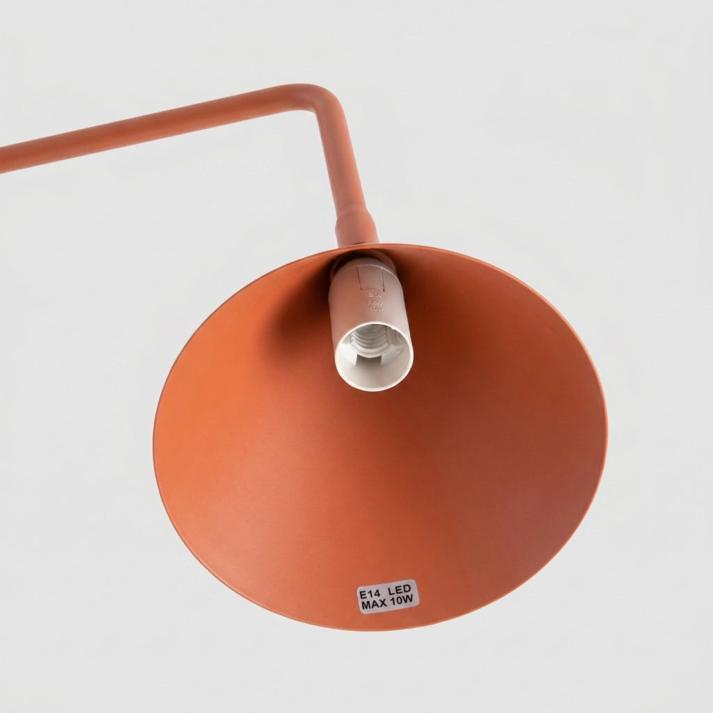 Lampada da tavolo NOX ocra rossa