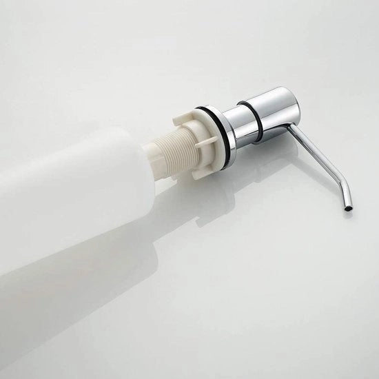 Dispensatore di sapone - Dispensatore di detersivo - 300ML - Cromo - Design moderno
