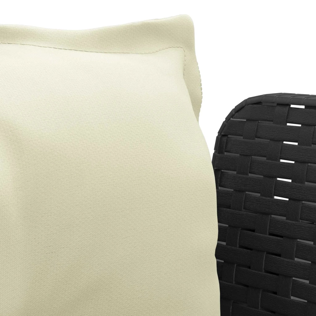 Sedia da giardino-Poltrona a 1 Posto con Cuscini Aspetto Rattan PP Antracite 807624