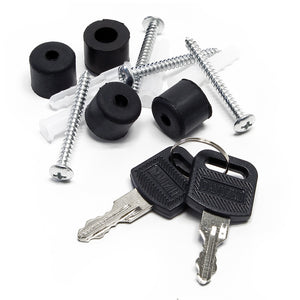 Set Cassetta postale singola autoportante V17 antracite, con telaio di supporto