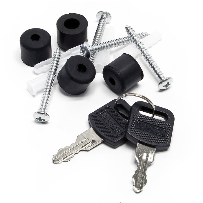 Set Cassetta postale singola autoportante V17 antracite, con telaio di supporto