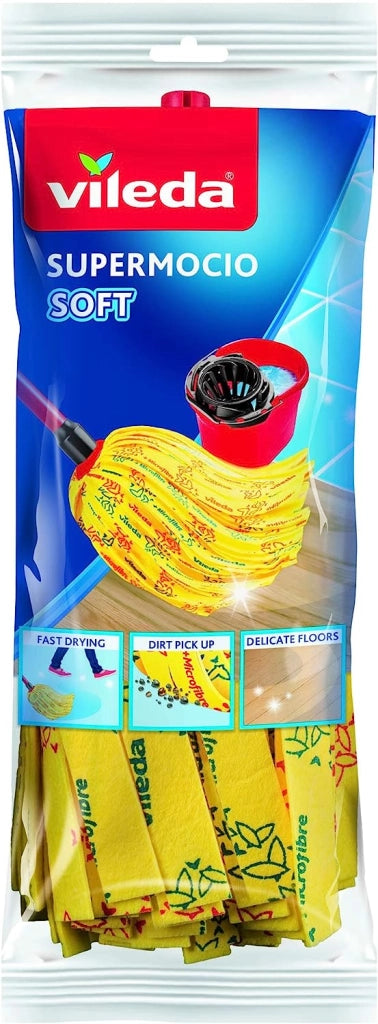 VILEDA SUPERMOCIO 2 PZ  SOFT IN TESSUTO NON TESSUTO