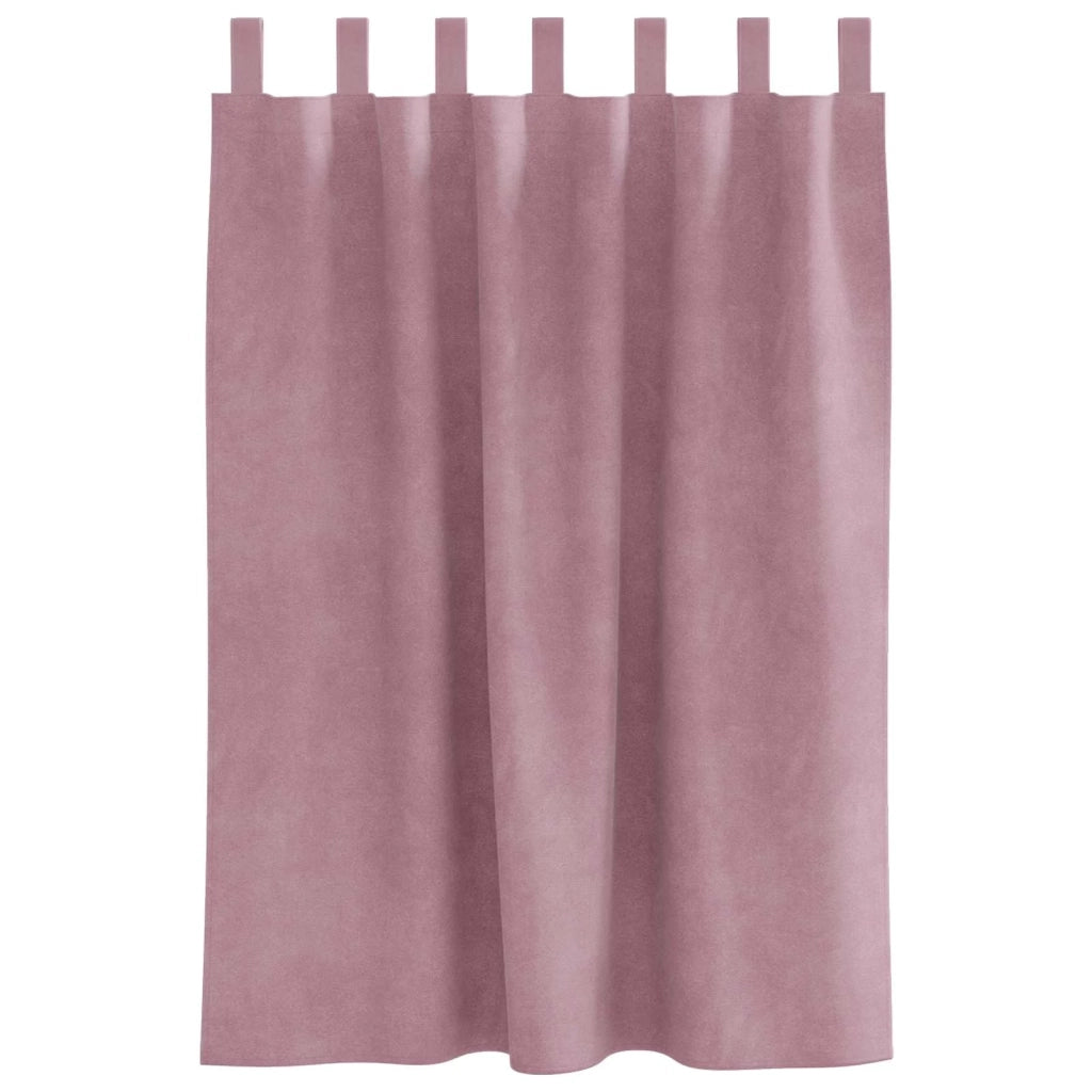 Tende Oscuranti | Tende Blackout 2 pz Rosa scuro 140 x 140 cm Velluto