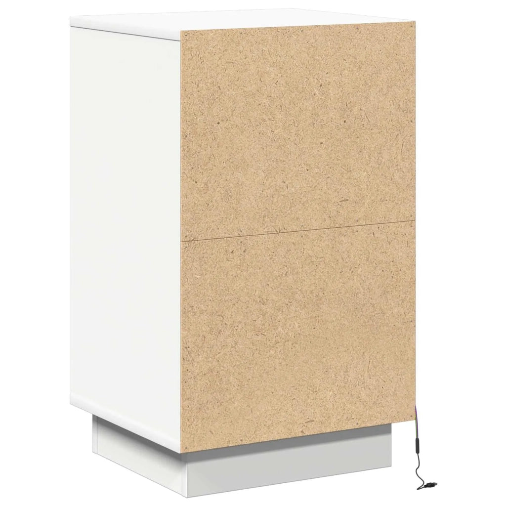 Comodino | Armadio da Notte | Mobiletto da notte Bianco 39 x 34,5 x 65 cm Legno multistrato