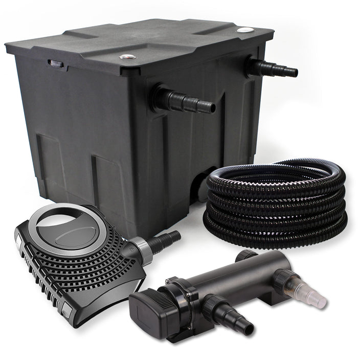 Set filtro a 1 camera 12000l chiarificatore UVC 18W pompa NEO8000 da 70W tubo