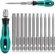Set di chiavi Torx in acciaio S2 per accuschroevendraaiers T20-T25, 12 pezzi, 100 mm, T6-T40.