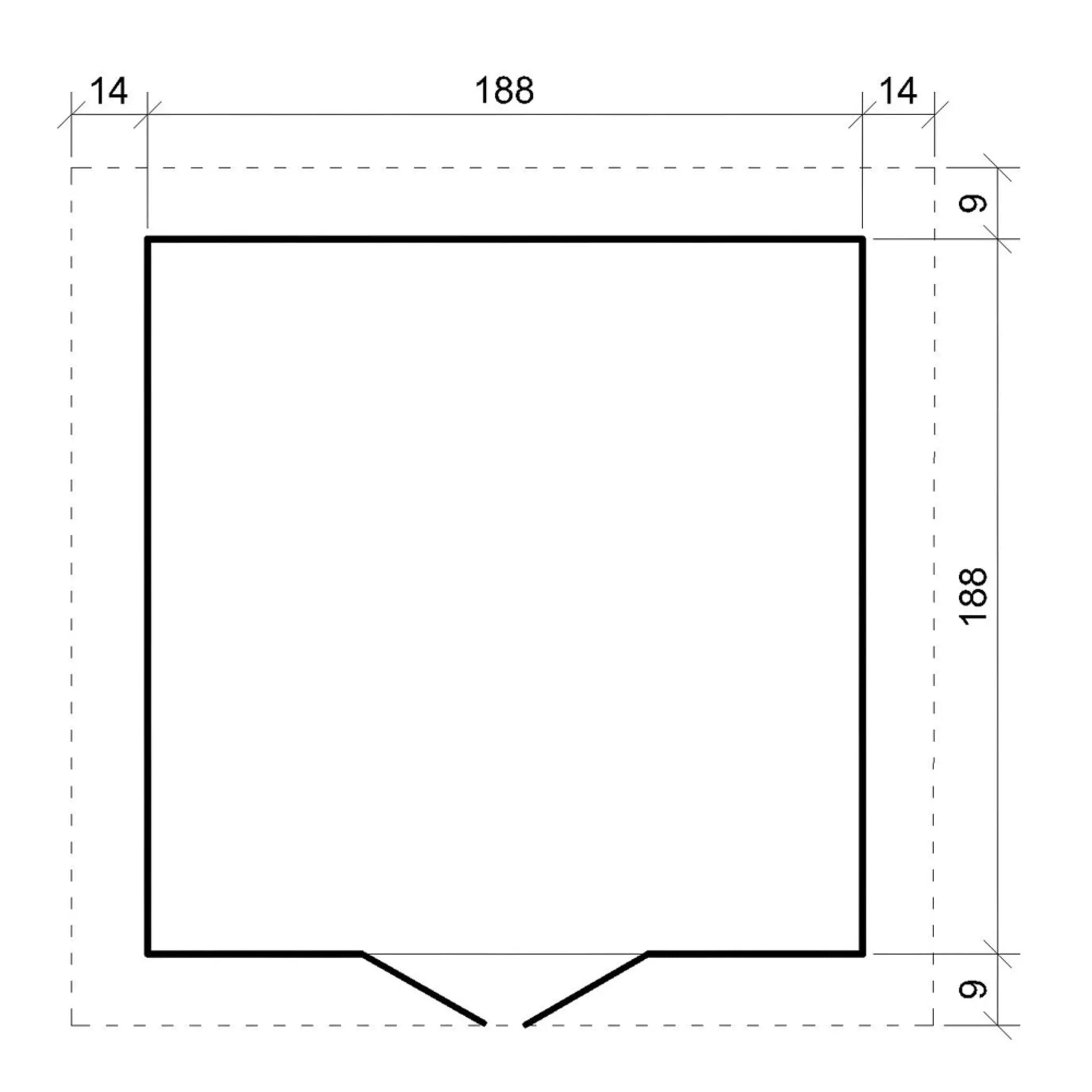 TIMBELA M343C Casetta da Giardino in Legno per Esterni - L216xL206xA218 cm/ 3.53 m2
