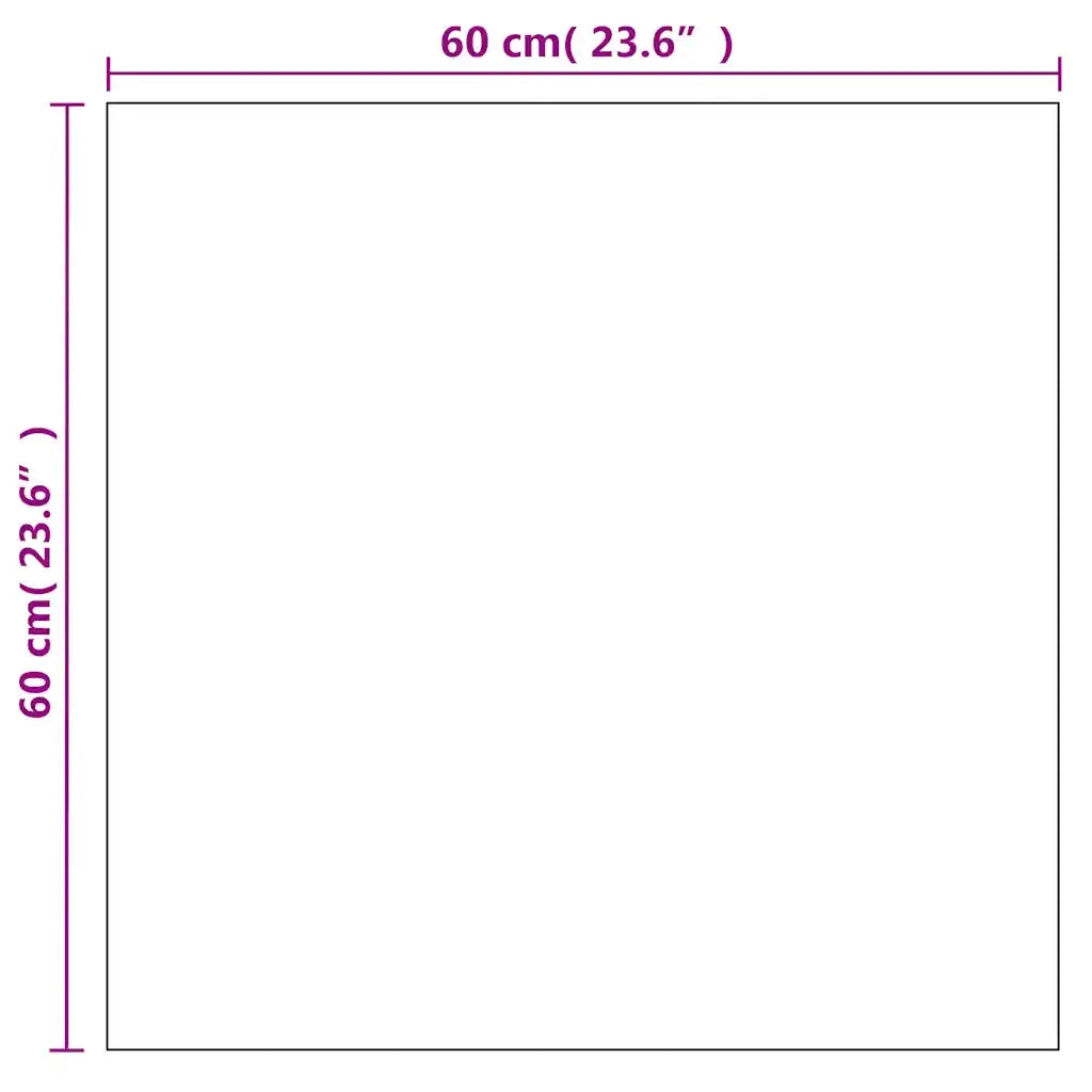 Specchio da Parete-Specchio a muro 60x60 cm Quadrato in Vetro