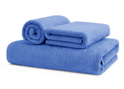 Asciugamani Salvietta Bagno In Morbida Spugna Modello Sophie Colore Blu Navy - Telo - Blu Navy