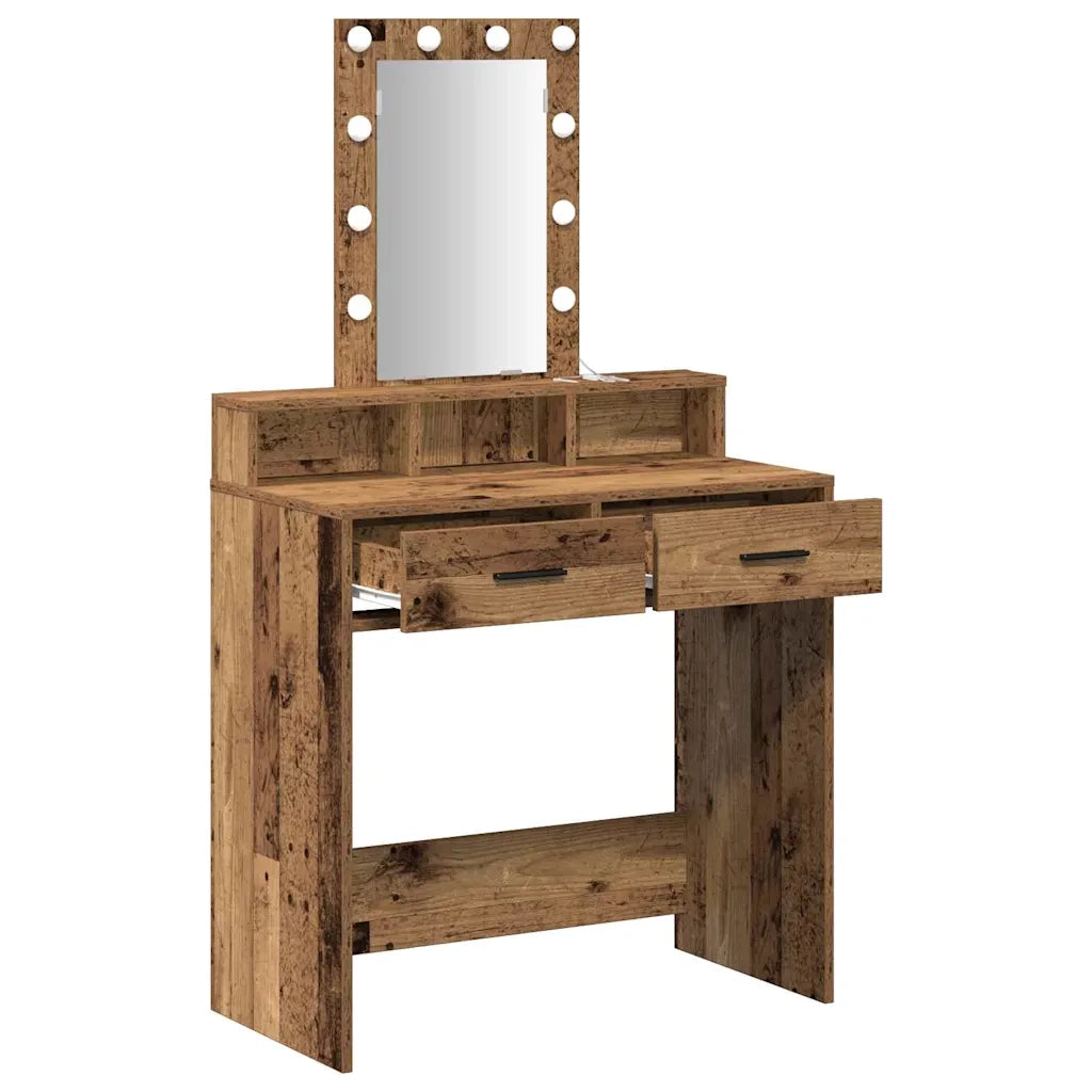 Tavolo da Trucco Marrone 79 x 41 x 140 cm Legno ingegnerizzato 865170
