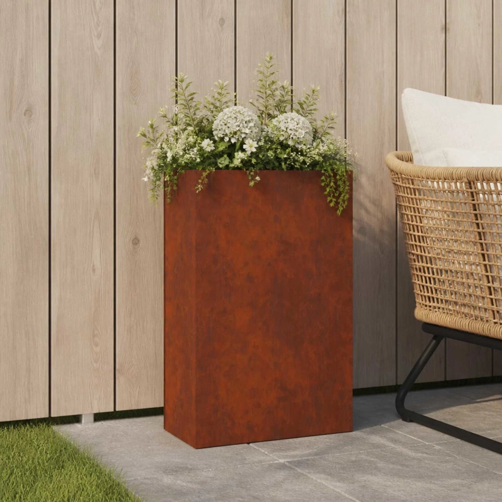 Vaso da giardino Ruggine 50 x 20 x 75 cm Acciaio Corten 8005468