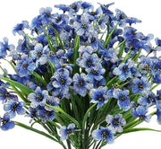Set di 6 fiori Nepp per Esterno e Interno, Perfetto per Giardino, Matrimonio e Decorazione di Festa in Blu