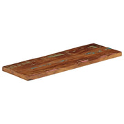 Piano Tavolo 80x30x3,8 cm Rettangolare in Massello di Recupero 371100