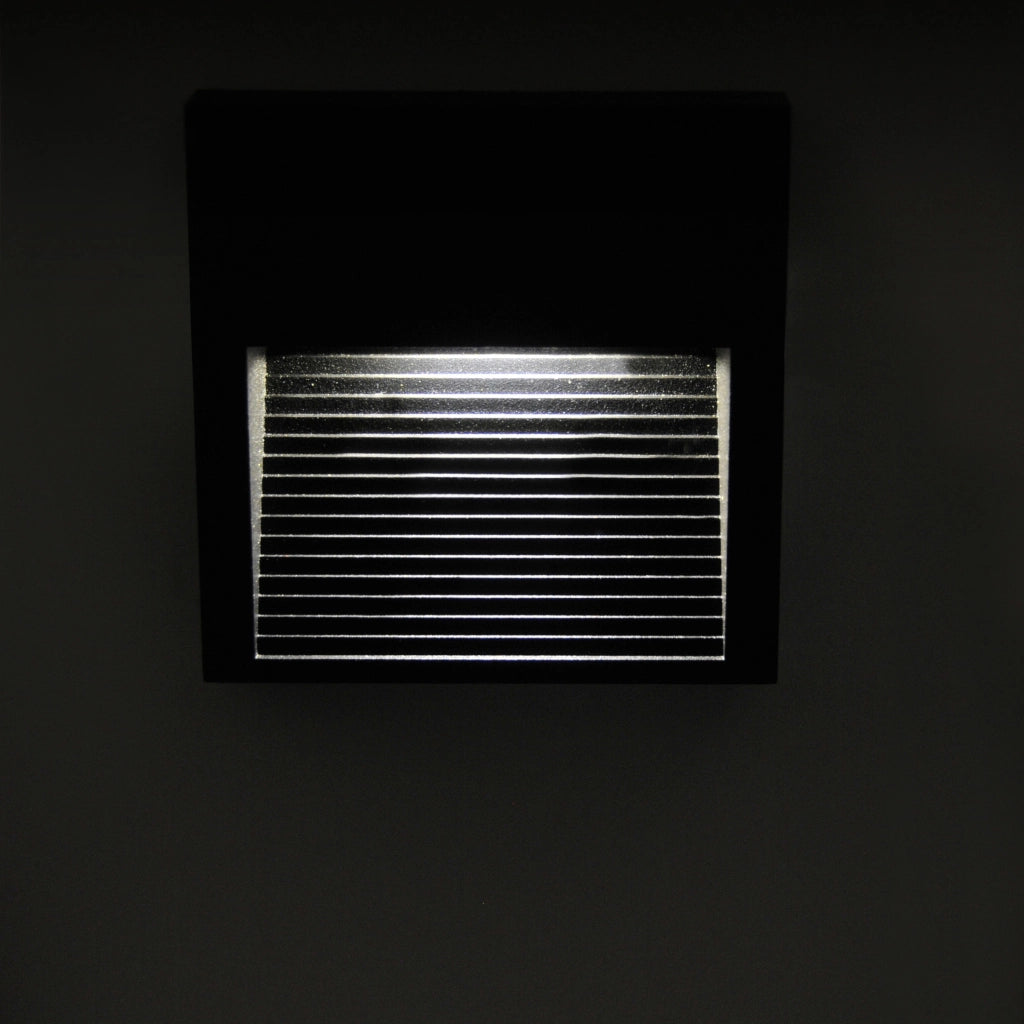 Lampada LED da scala Q9 quadrata grafite IP44 Polux