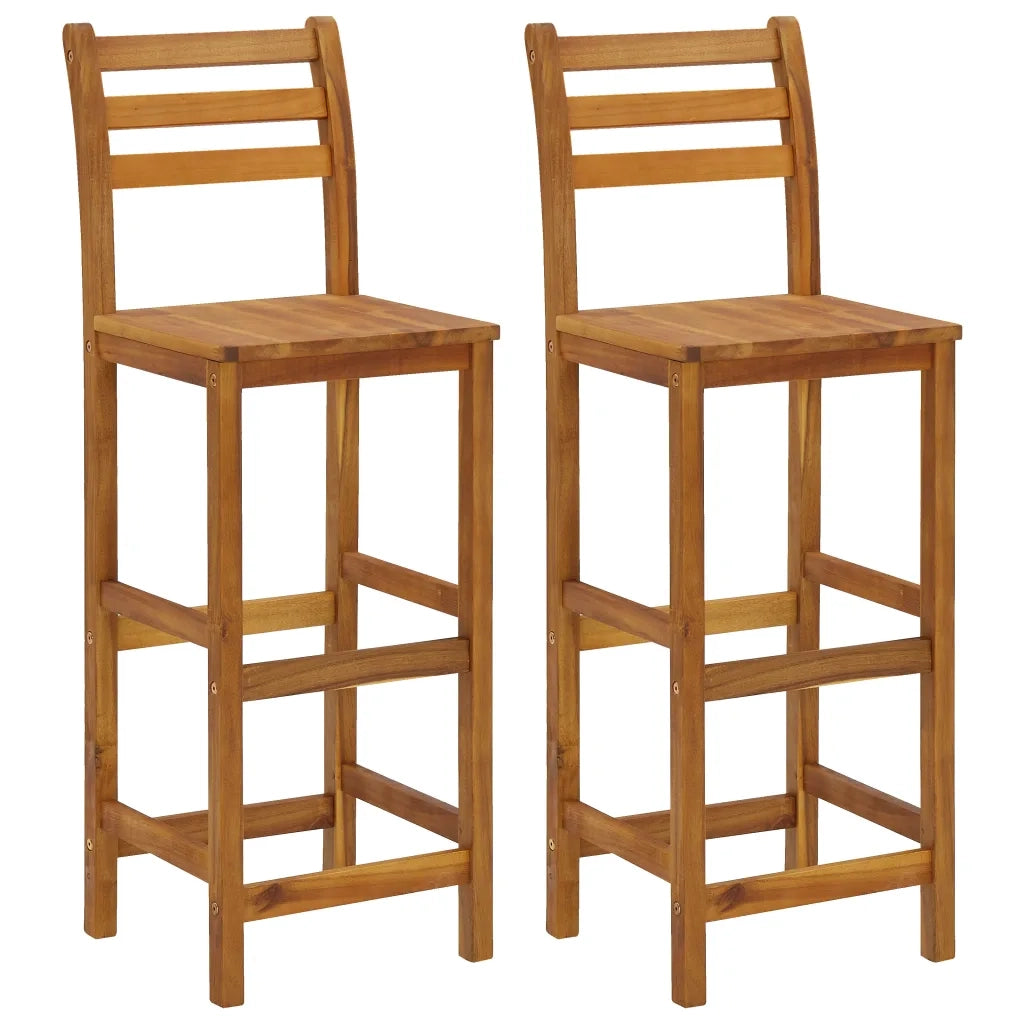 Set da Bar per Balcone 3 pz in Legno Massello di Acacia cod mxl 42631