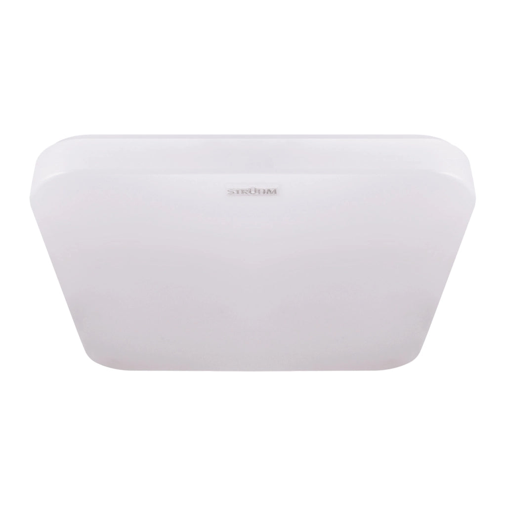 Plafoniera bagno LED moderna bianca quadrata 33cm 24W Struhm
