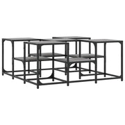 Tavolino da salotto | Tavolino da caff¨¨ | Tavolino da Soggiorno Grigio Sonoma 91x91x40 cm Legno Multistrato