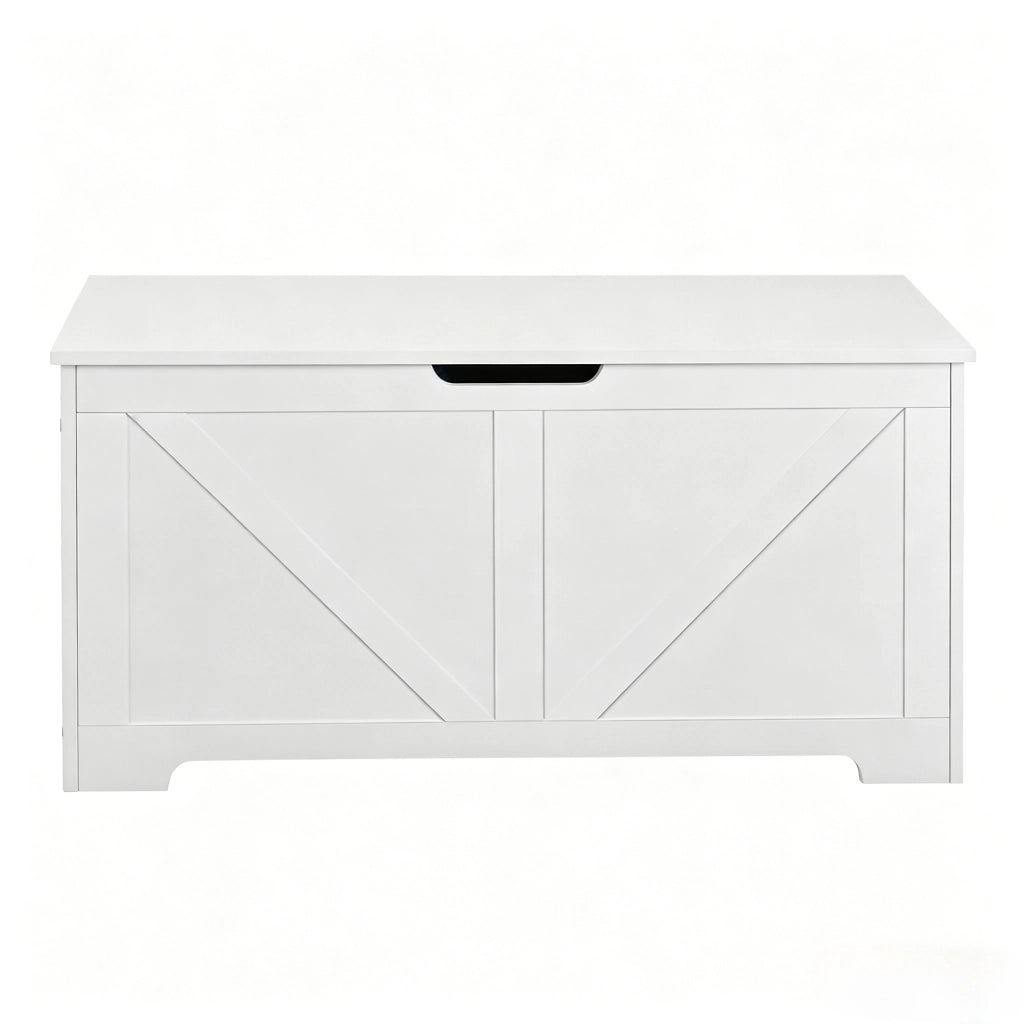 PANCA Contenitore 100x47x40 cm Legno Bianco