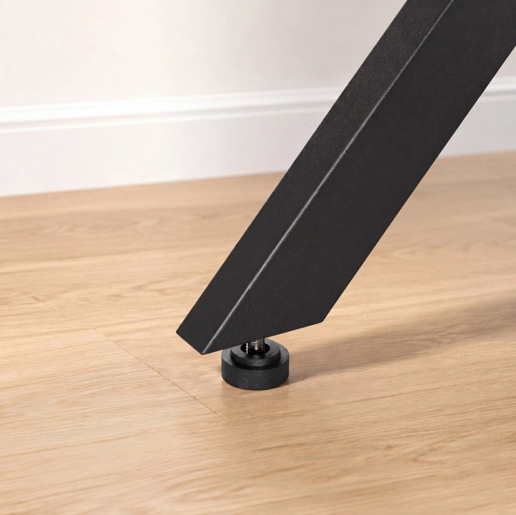 Tavolo da pranzo rotondo 80 cm marrone e nero – gambe a X, senza materasso