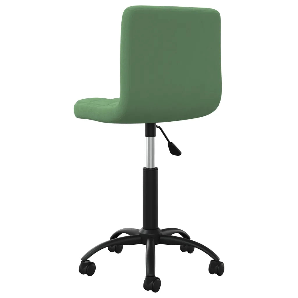 Sedia da Ufficio Girevole Verde Scuro in Velluto 334359