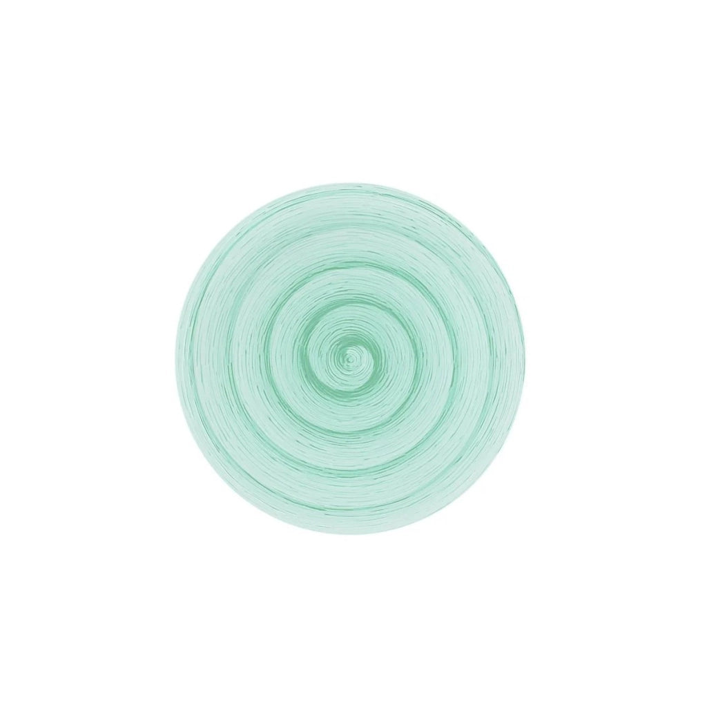 Piatto dessert acqua memento table in ceramica dipinta a mano Ø20,5 cm