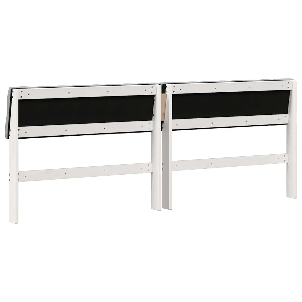 Testiera imbottita Grigio chiaro 200 cm Pino massello 879158