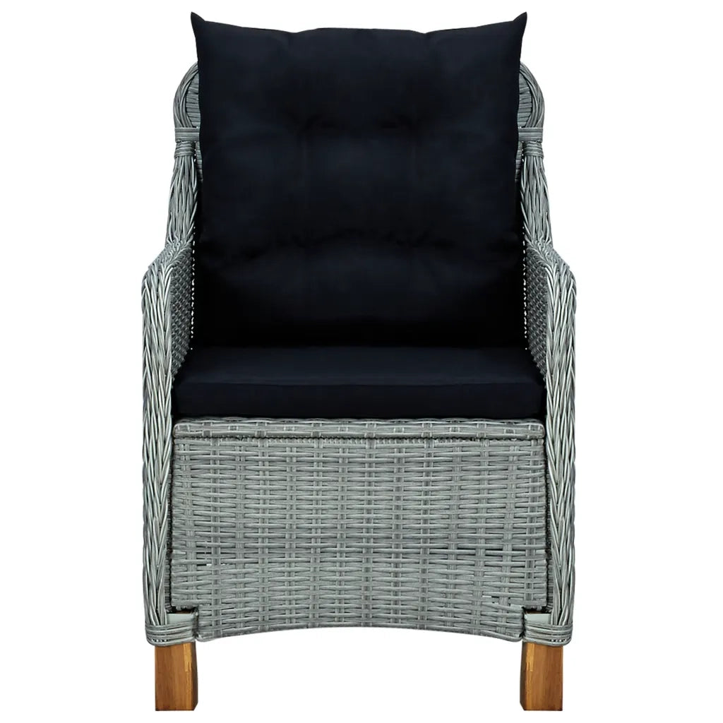 Set Mobili da Pranzo per Giardino 3 pz Grigio Chiaro 3068734