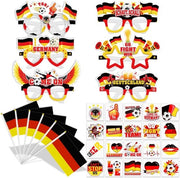 Decorazioni per Feste di Calcio - Occhiali Finto - Tatuaggi - Bandiere Tedesche/Inglese/Francesi - Decorazioni per Società Sportive - Feste di Calcio