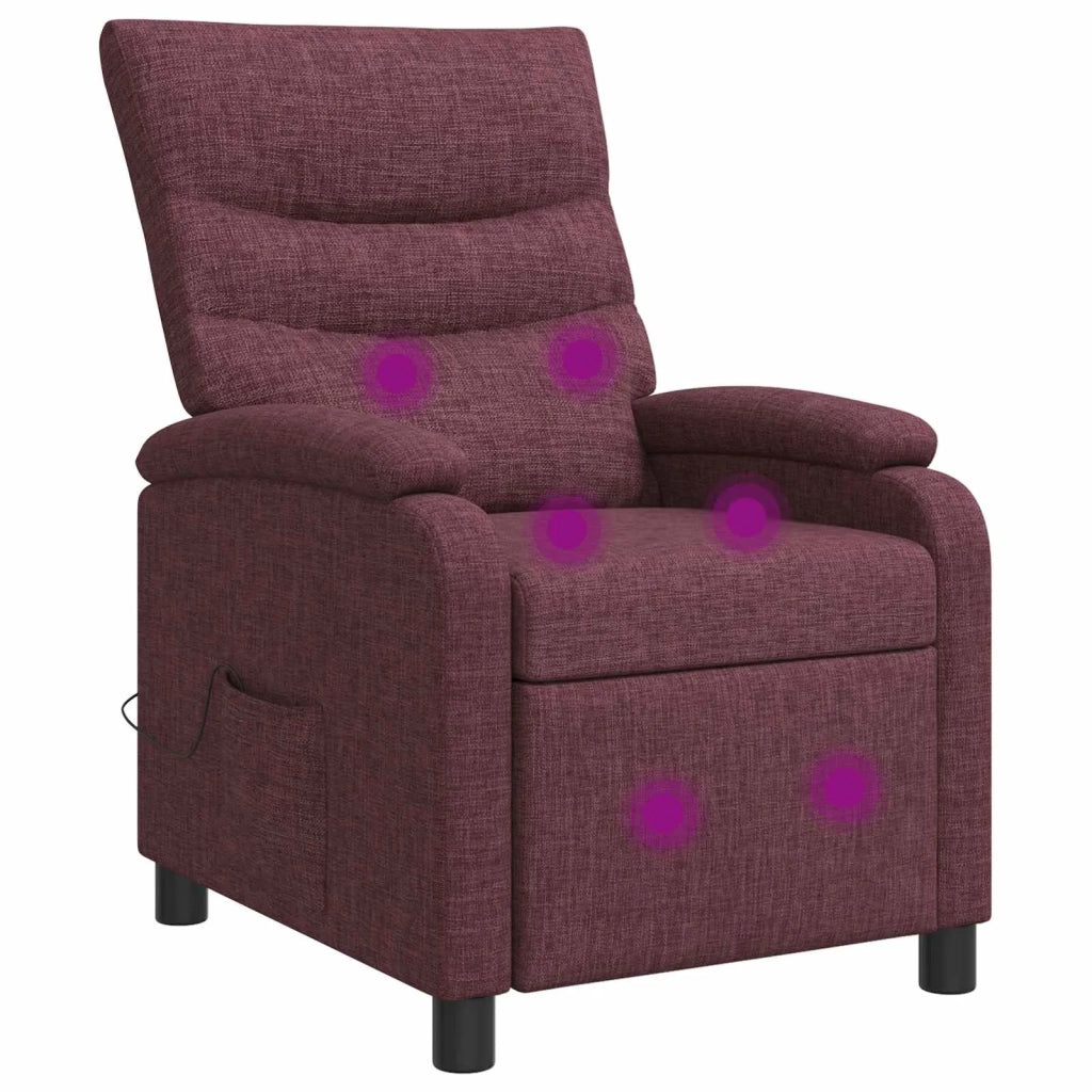 Divano Sedia-Poltrona Massaggiante Viola Tessuto 931660