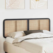 Testiera-Testata-Testiera Decorativa Nero 160 x 55 x 3 cm Rattan