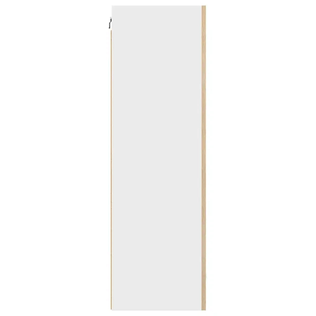 Armadio pensile Rovere Artigiano e Bianco 50 x 31 x 100 cm
