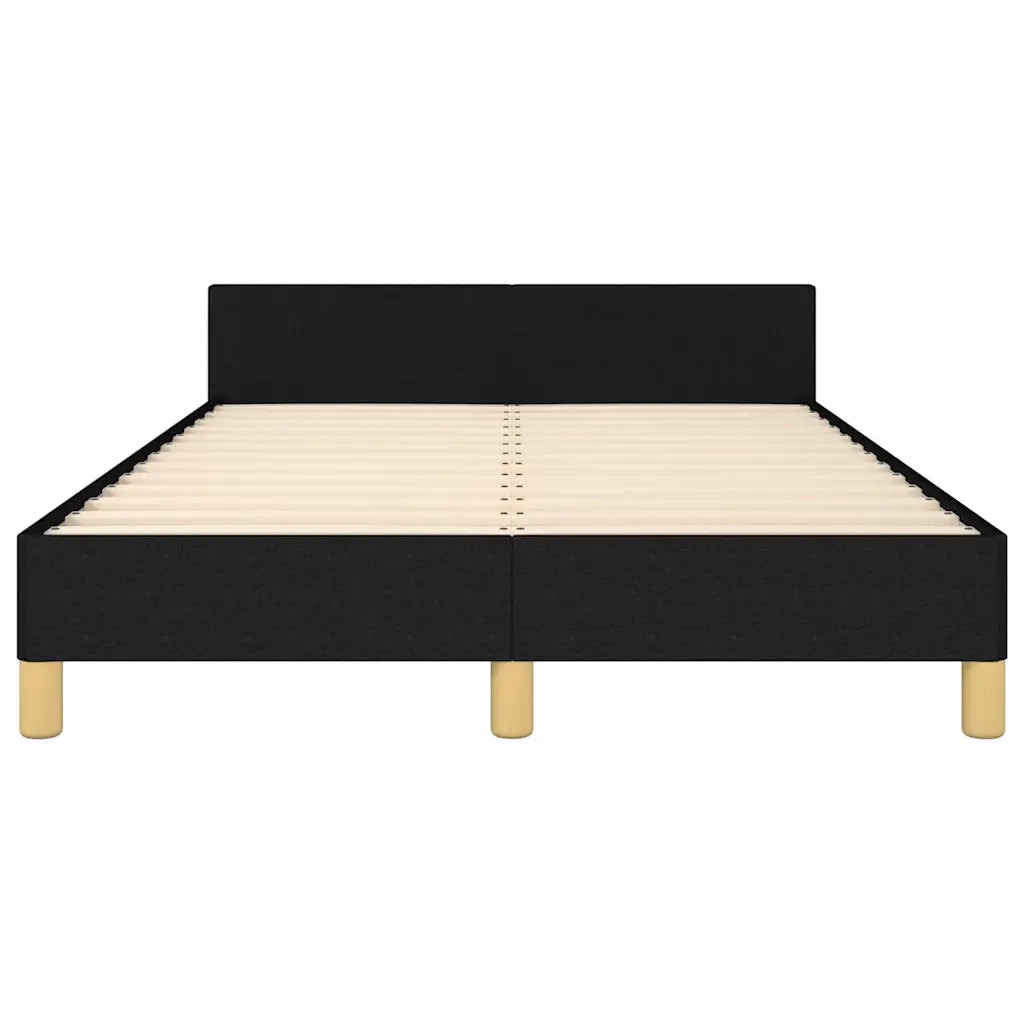 Giroletto senza Materasso-Struttura Letto Nero 120x200 cm Tessuto 836677