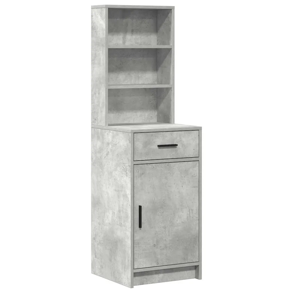 Set da tavolo da trucco con LED con porta 3 pcs Grigio cemento 3334293
