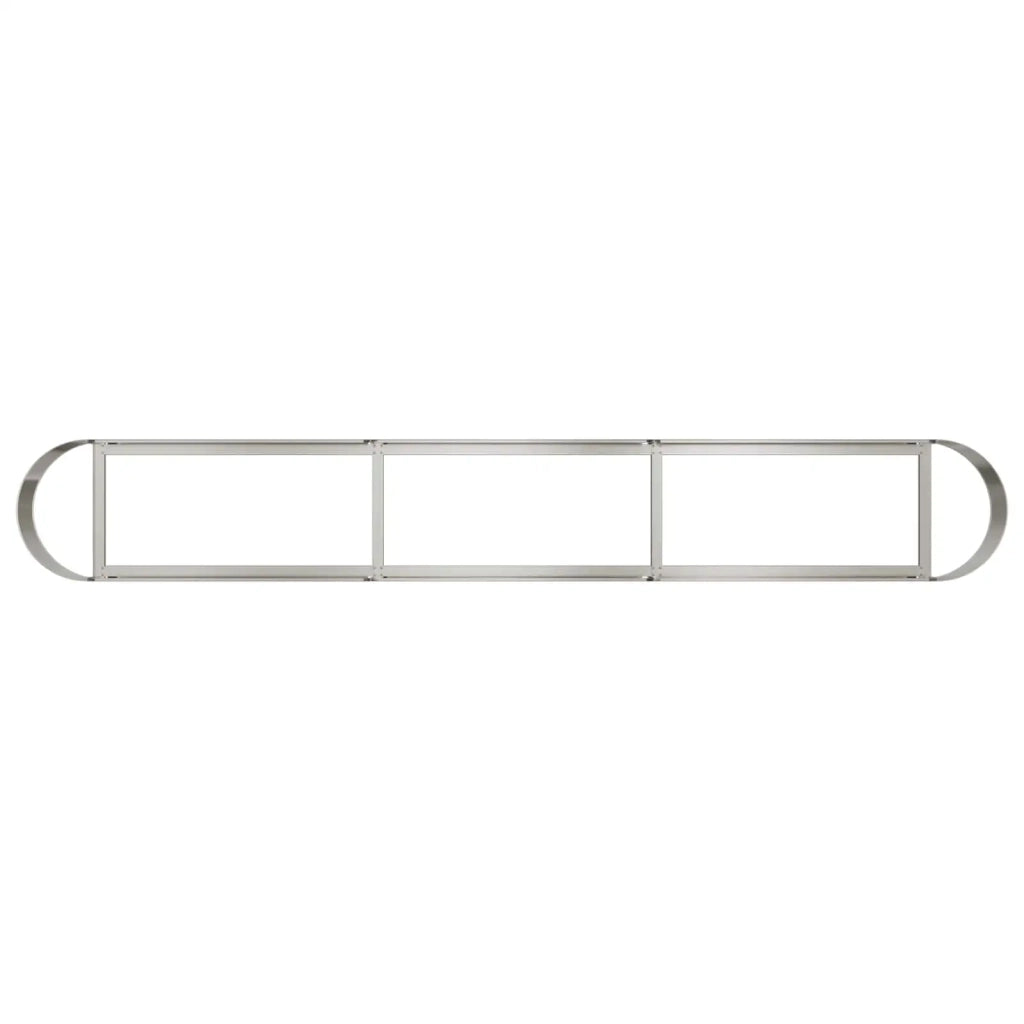 Letto rialzato da giardino Acciaio Inox 280 x 40 x 40 cm 8011702
