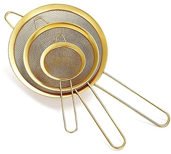 Set di Setola a Maglia Fina - 3 Pezzi - Acciaio Inossidabile